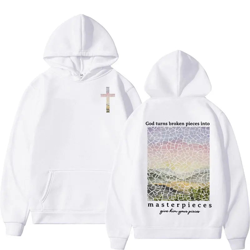 Bible Verse Christian Hoodies Religious Gift Jesus Apparel Hoodie for Men Women's Harajuku Gothic Pullover Sweatshirt Streetwear