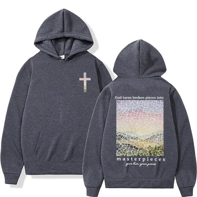 Bible Verse Christian Hoodies Religious Gift Jesus Apparel Hoodie for Men Women's Harajuku Gothic Pullover Sweatshirt Streetwear