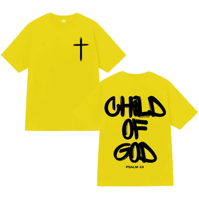 Ghod of God Bible Christian Religious Jesus Graphics Print Tshirt Mens Clothing Cotton Oversized High Quality T Shirt Streetwear