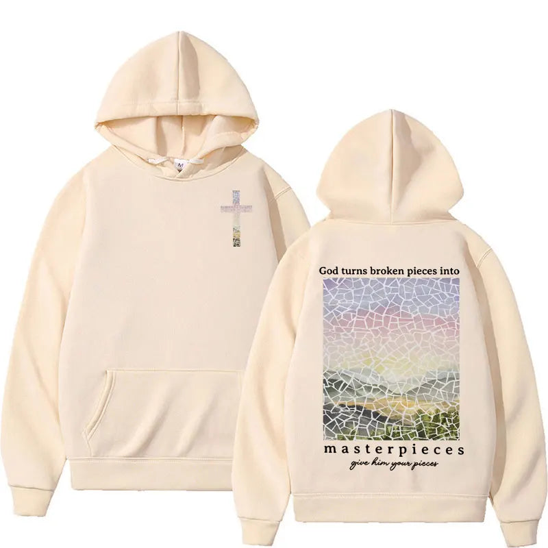 Bible Verse Christian Hoodies Religious Gift Jesus Apparel Hoodie for Men Women's Harajuku Gothic Pullover Sweatshirt Streetwear