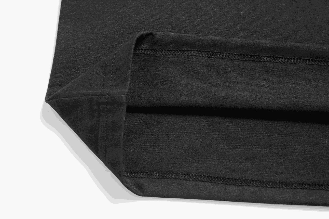 Men's T-Shirt Black God Loves You Religious Christian Bible Verse Printed Pattern & Text High Quality Cotton 180g