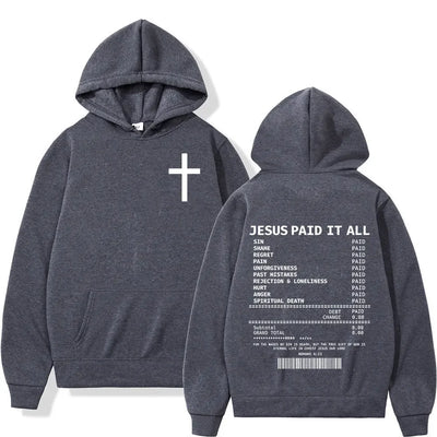 2025 Fashionable Casual Trend Christian Bible Scripture Men's and Women's Clothing Hip Hop Vintage Sweatshirt