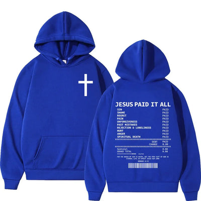 2025 Fashionable Casual Trend Christian Bible Scripture Men's and Women's Clothing Hip Hop Vintage Sweatshirt
