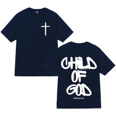 Ghod of God Bible Christian Religious Jesus Graphics Print Tshirt Mens Clothing Cotton Oversized High Quality T Shirt Streetwear