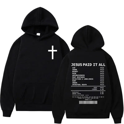2025 Fashionable Casual Trend Christian Bible Scripture Men's and Women's Clothing Hip Hop Vintage Sweatshirt