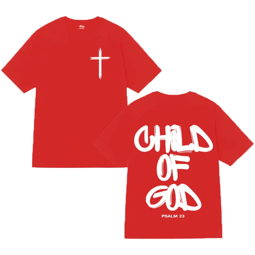 Ghod of God Bible Christian Religious Jesus Graphics Print Tshirt Mens Clothing Cotton Oversized High Quality T Shirt Streetwear