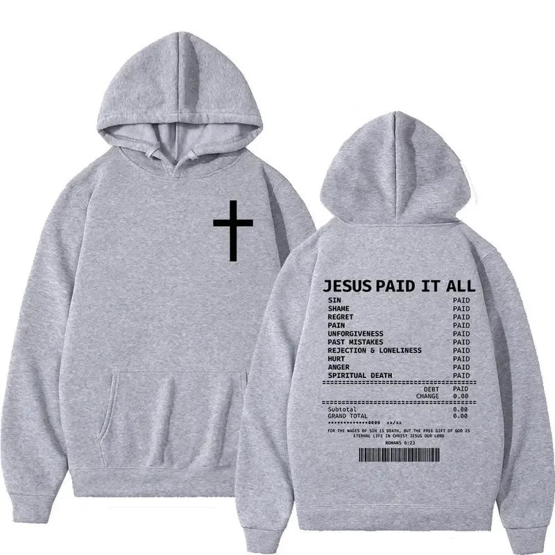 2025 Fashionable Casual Trend Christian Bible Scripture Men's and Women's Clothing Hip Hop Vintage Sweatshirt