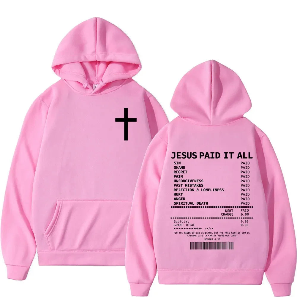 2025 Fashionable Casual Trend Christian Bible Scripture Men's and Women's Clothing Hip Hop Vintage Sweatshirt