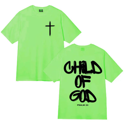 Ghod of God Bible Christian Religious Jesus Graphics Print Tshirt Mens Clothing Cotton Oversized High Quality T Shirt Streetwear