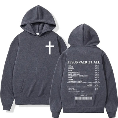 2025 Fashionable Casual Trend Christian Bible Scripture Men's and Women's Clothing Hip Hop Vintage Sweatshirt