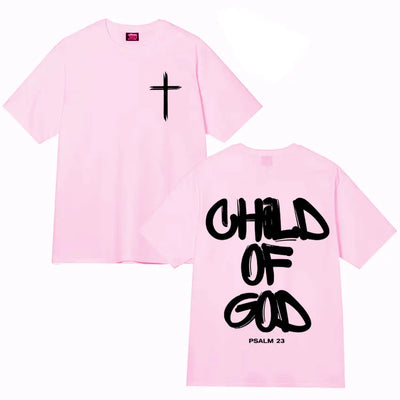 Ghod of God Bible Christian Religious Jesus Graphics Print Tshirt Mens Clothing Cotton Oversized High Quality T Shirt Streetwear