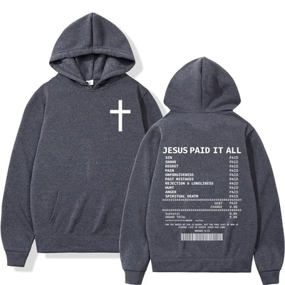 2025 Fashionable Casual Trend Christian Bible Scripture Men's and Women's Clothing Hip Hop Vintage Sweatshirt