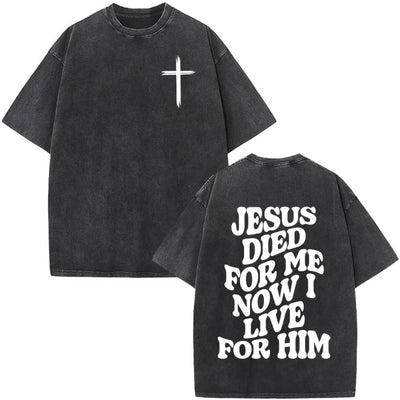 Christian Jesus Faith Over Fear Bible Verse Washed T-shirts Men Women Fashion Vintage Oversized T Shirts Harajuku T-shirt