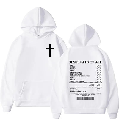 2025 Fashionable Casual Trend Christian Bible Scripture Men's and Women's Clothing Hip Hop Vintage Sweatshirt