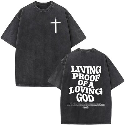 Christian Jesus Faith Over Fear Bible Verse Washed T-shirts Men Women Fashion Vintage Oversized T Shirts Harajuku T-shirt